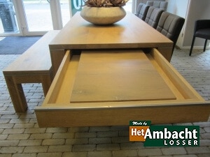 Strak eettafel eiken licht rustiek
