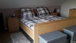 Eiken bed handgemaakt