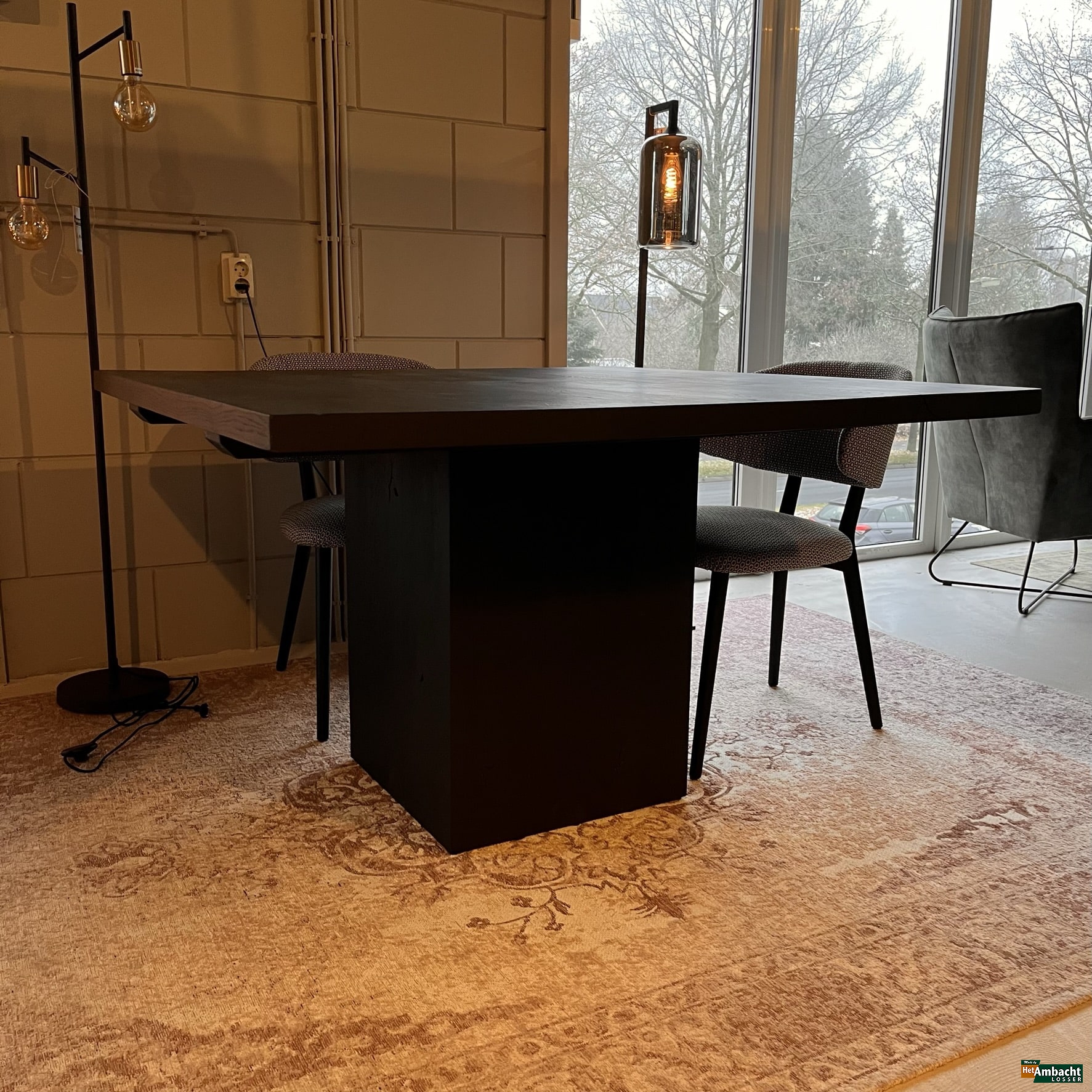 4-Kant eiken eettafel