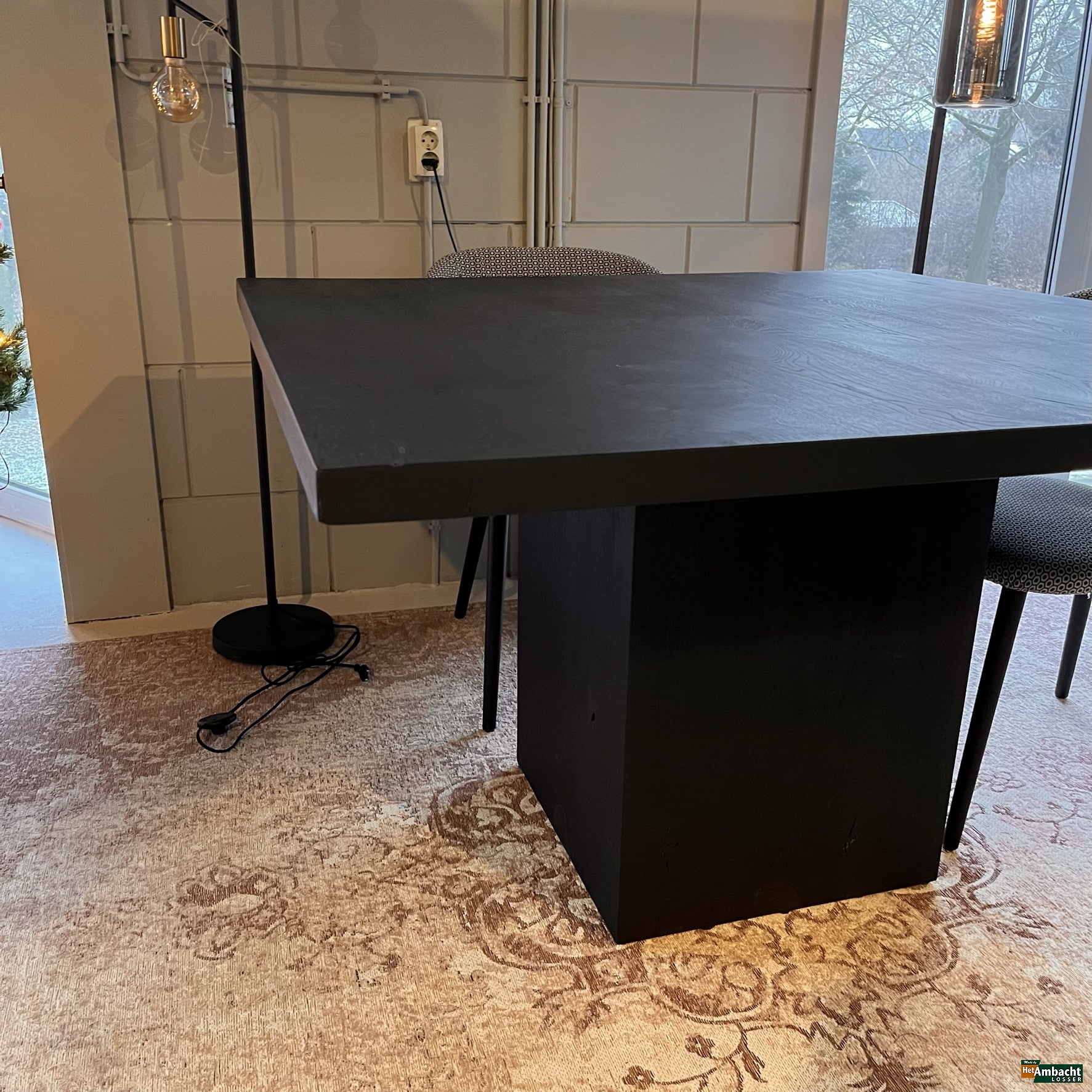 4-Kant eiken eettafel