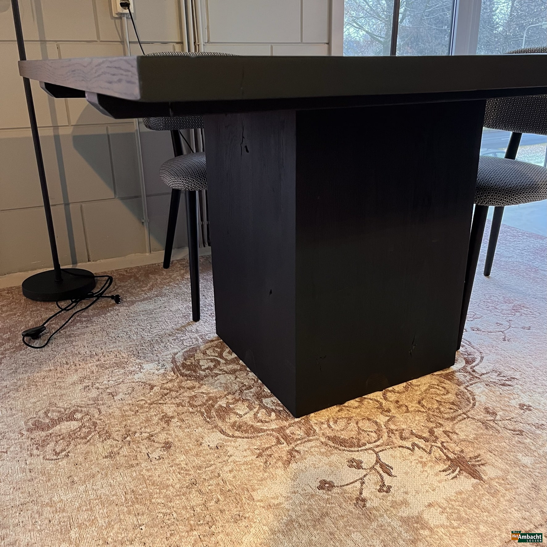 4-Kant eiken eettafel