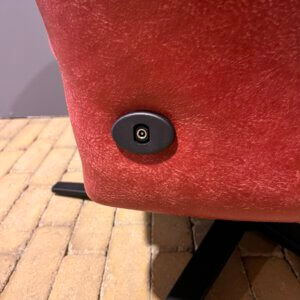 Barcelona relaxfauteuil leer Africa theater rood