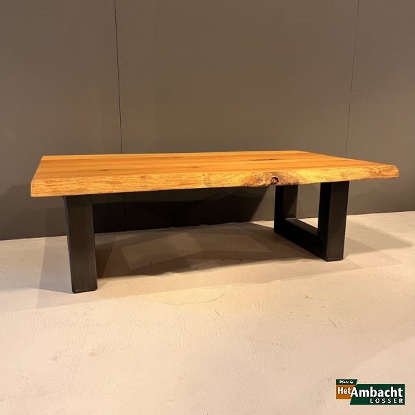 Baumstamm Eiche Couchtisch / U-Fuß