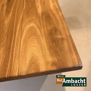 Dubbel eiken eettafel