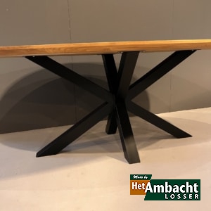 Ellips eiken eettafel / Poot no.923