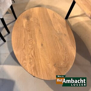 Ellips eiken salontafel – Poot no.945