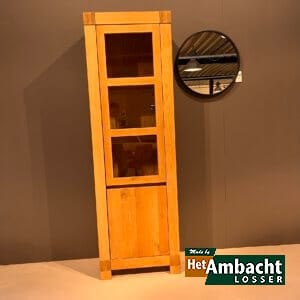 Energy eiken vitrinekast 2-deurs