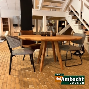 Kopenhagen ronde eiken eettafel