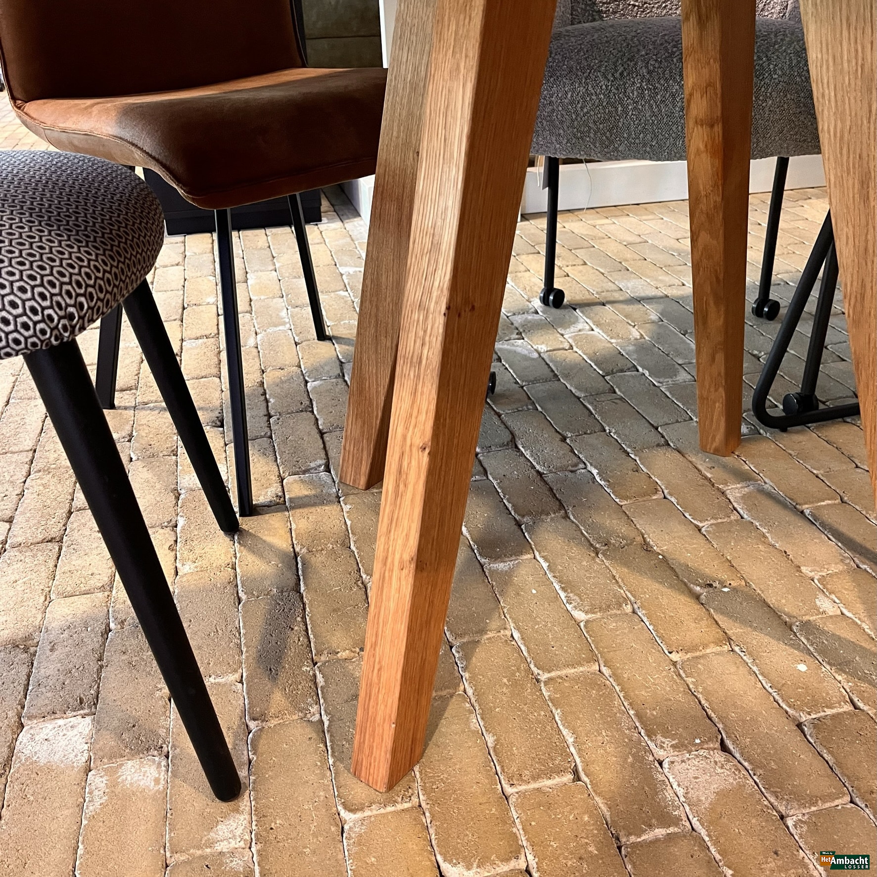 Kopenhagen ronde eiken eettafel