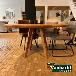 Kopenhagen ronde eiken eettafel