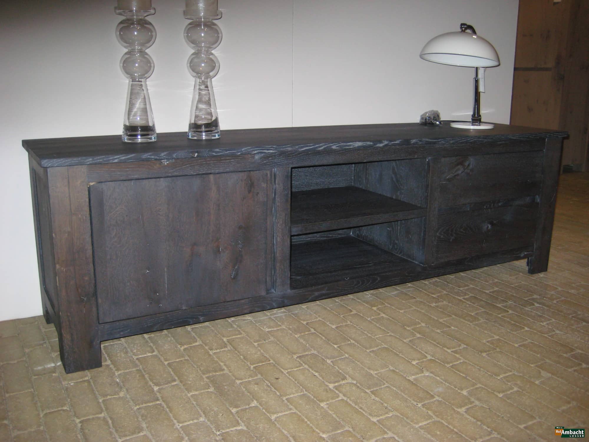 Massief TV dressoir eiken rustiek