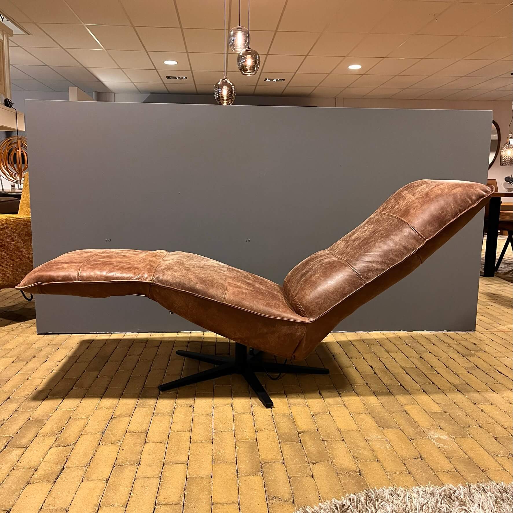 Macumba fauteuil leer Africa tabac