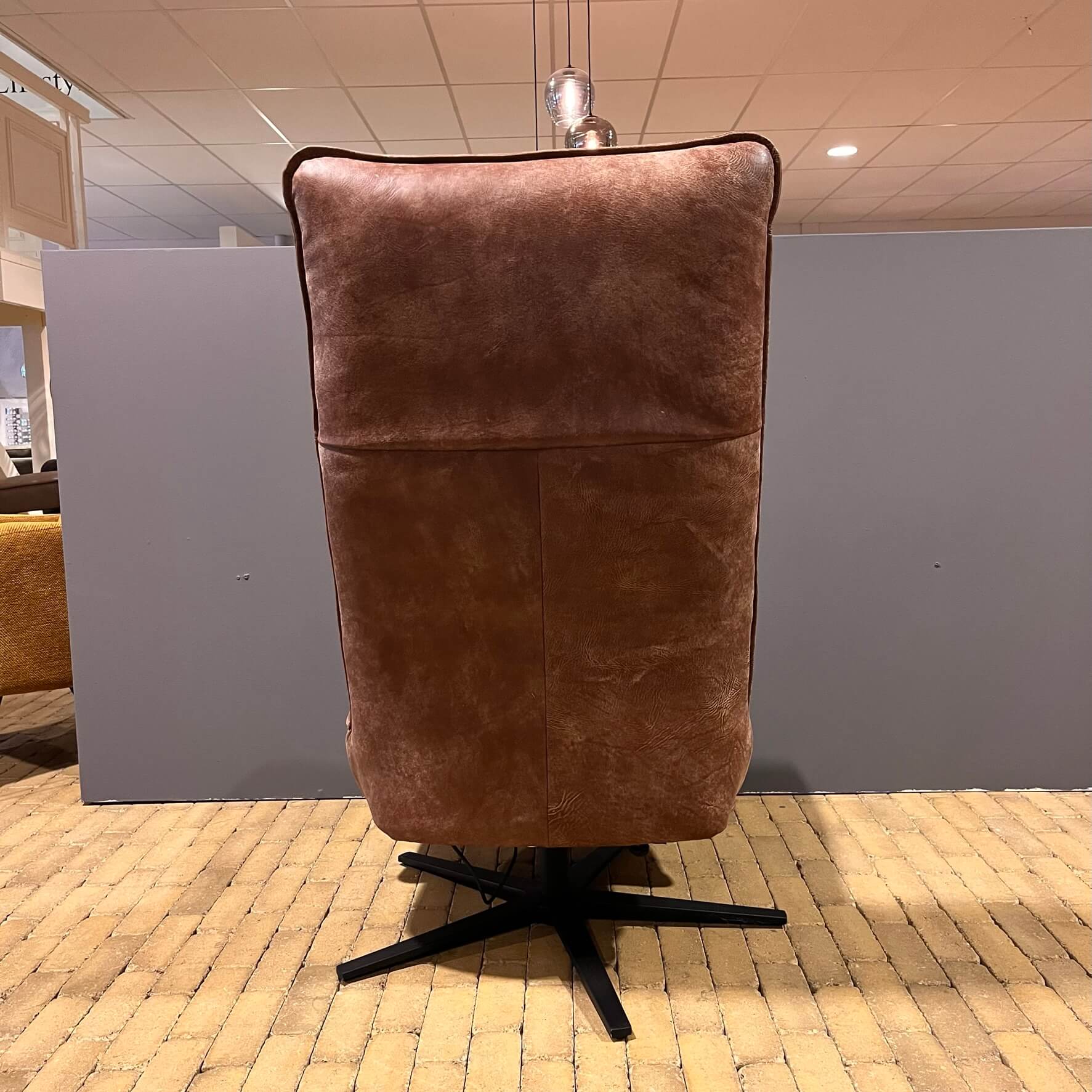 Macumba fauteuil leer Africa tabac