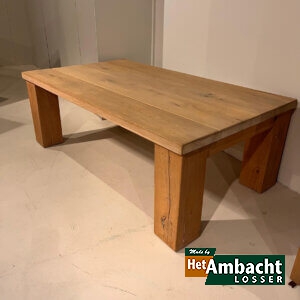 Massief salontafel eiken rustiek