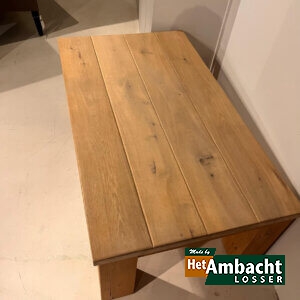 Massief salontafel eiken rustiek