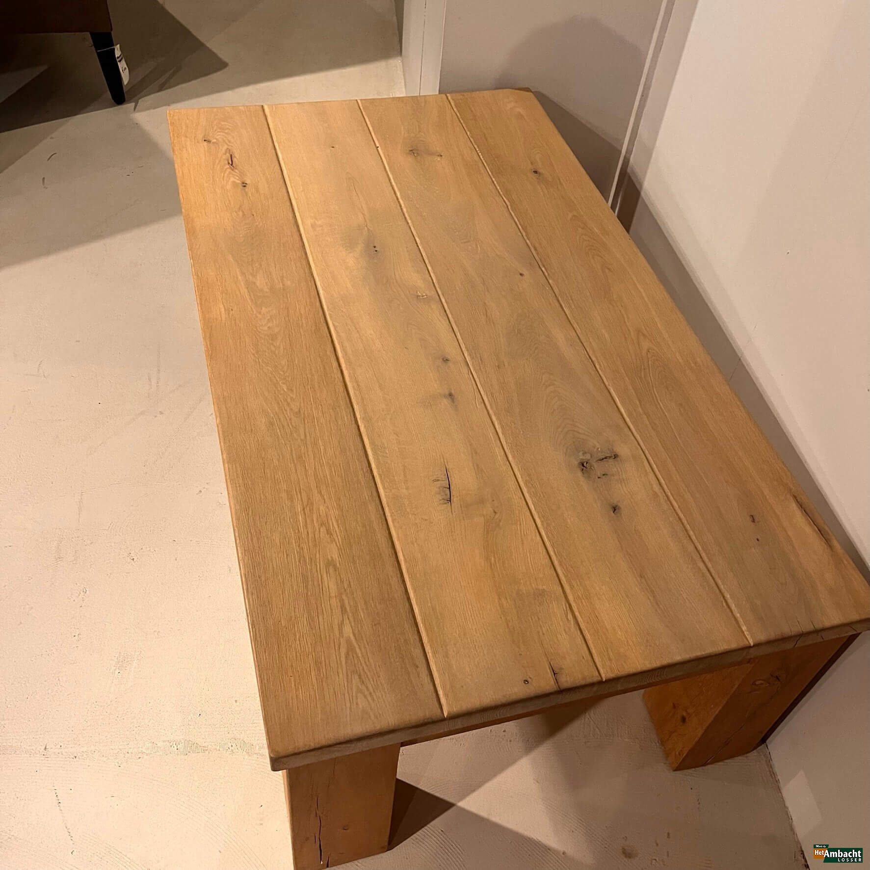 Massief salontafel eiken rustiek