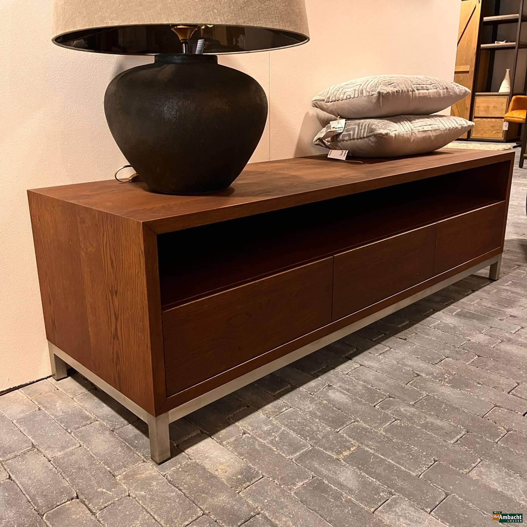 MetalWood TV dressoir RVS frame