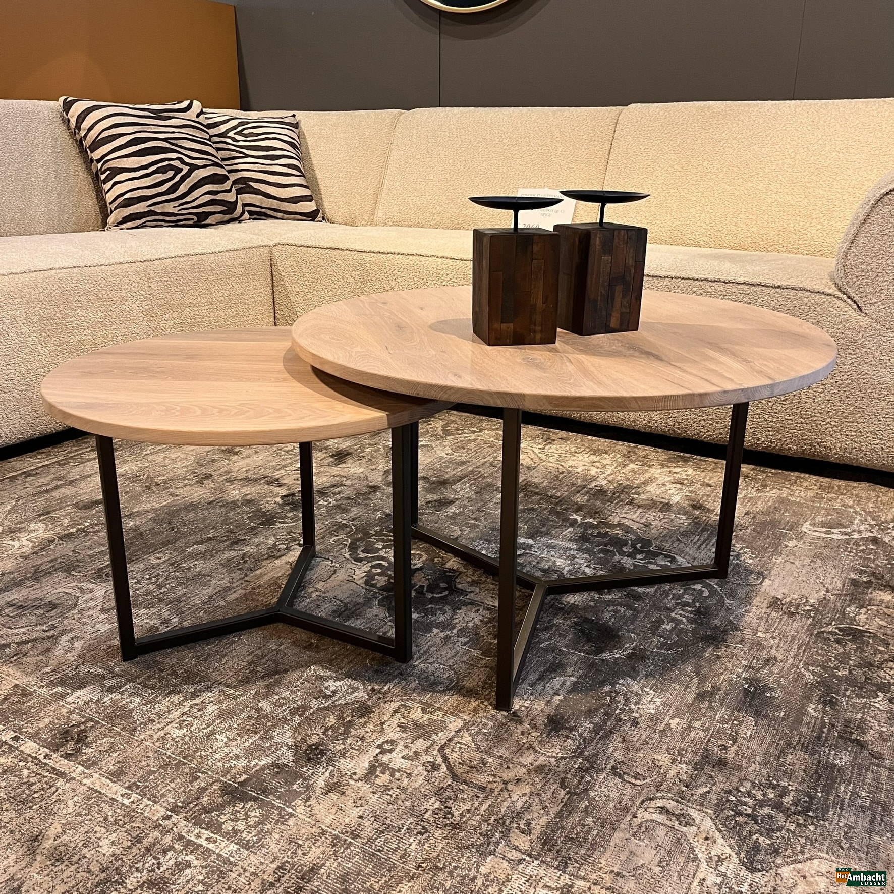 MetalWood eiken Frame 2cm Kleur Anodic Brown