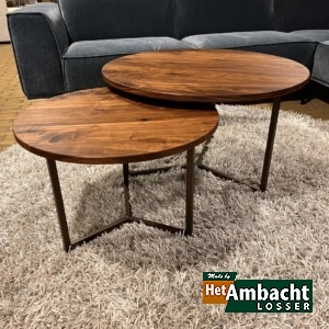 MetalWood noten Frame 2cm Kleur Anodic Brown