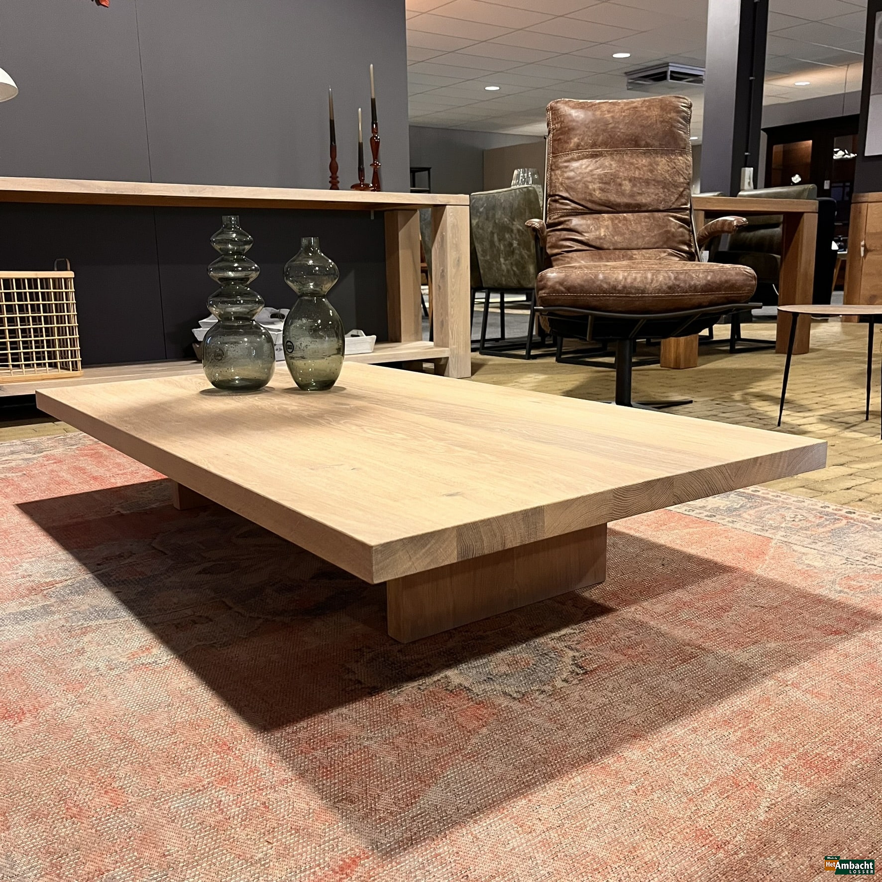 Modern salontafel eiken