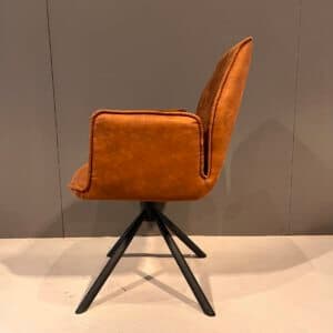 No.280 eetkamerstoel cognac