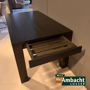 OPRUIMING Bordeaux eiken eettafel 160cm + 50cm verlengblad