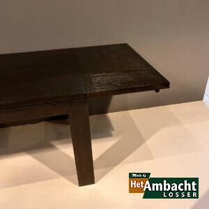 OPRUIMING Bordeaux eiken eettafel 160cm + 50cm verlengblad