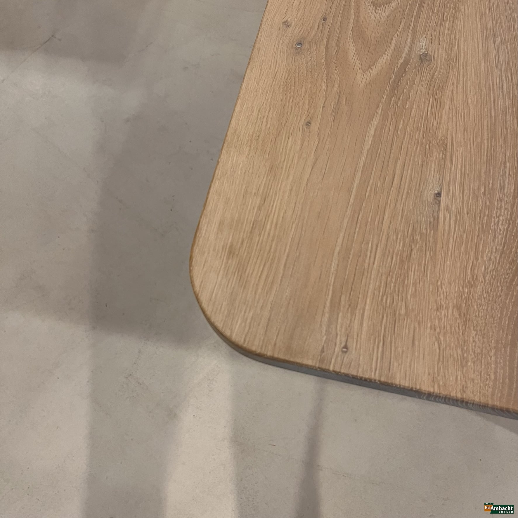Rechthoekige eiken eettafel – Kruispoot