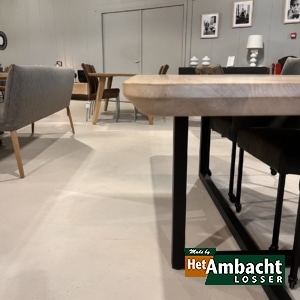 Rechthoekige eiken eettafel – Kruispoot