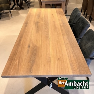 Rechthoekige eiken eettafel – Poot no. 960