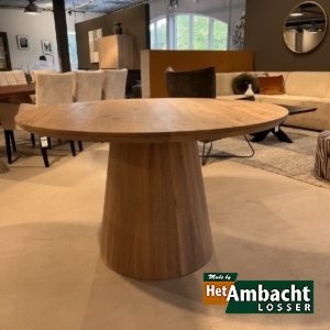 Rond 130 eiken eettafel-Poot 735-2