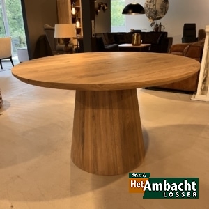 Rond 130 eiken eettafel-Poot 735-2