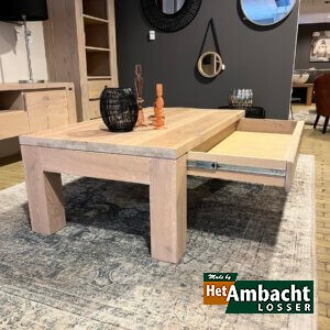 Stoer eiken salontafel