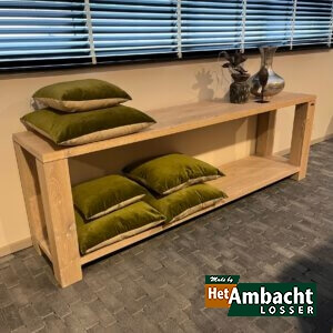 Stoer eiken wandtafel (3)