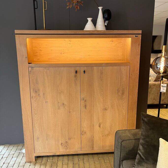 Strak Barschrank eiche