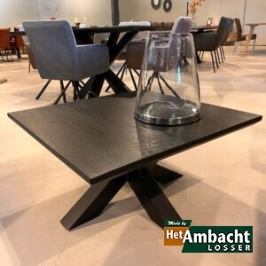 Vierkant eiken eettafel – Poot no.944