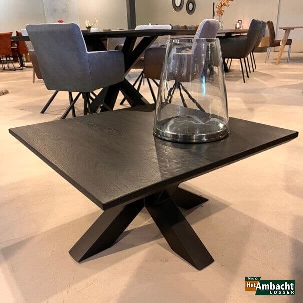 Viereckiger Eiche Couchtisch - Bein Nr.944