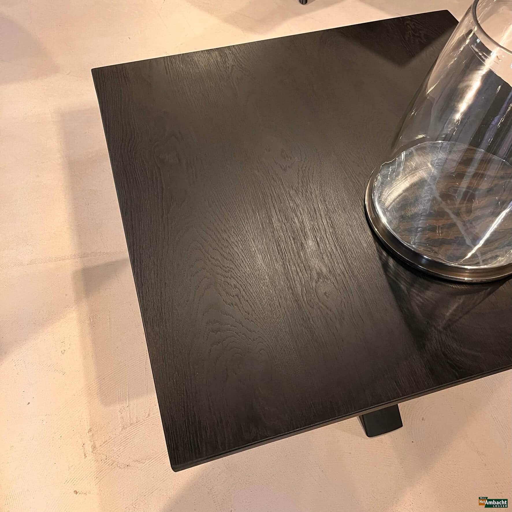 Vierkant eiken eettafel – Poot no.944